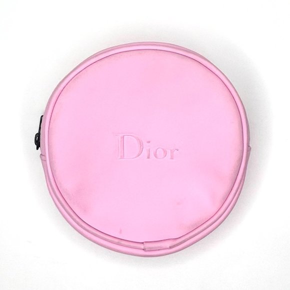 Dior Round Vanity Cosmetic Pouch in Pink - Picture 6 of 6
